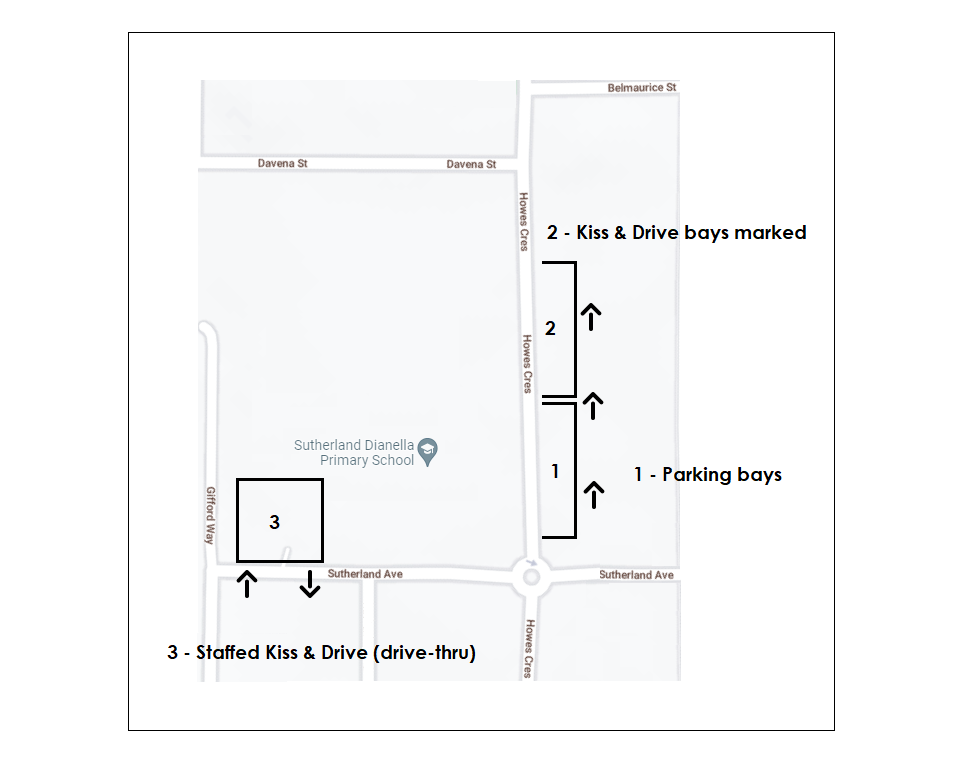 Kiss & Drive Map