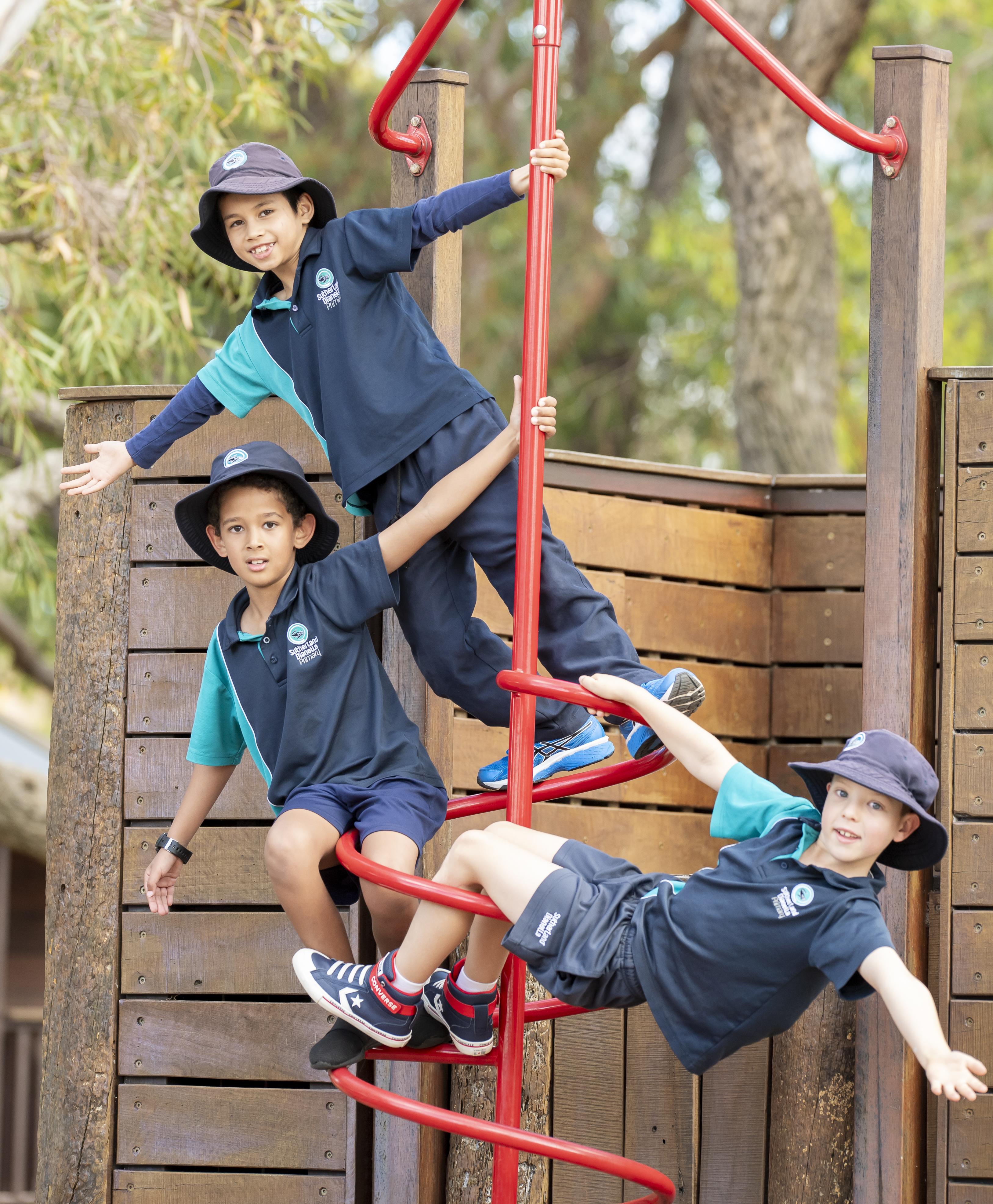 Boys in playground